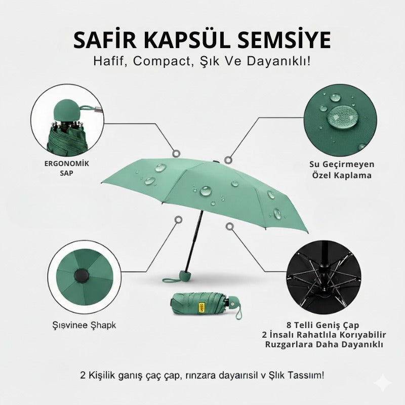 Mini Kapsül Şemsiye
